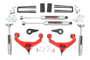 GMC Sierra 3500 HD Suspension Lift Kit - Front + Rear - Rough Country - 3.5 Inch Lift Kit with N3 Nitrogen-charged shocks - '11-'19